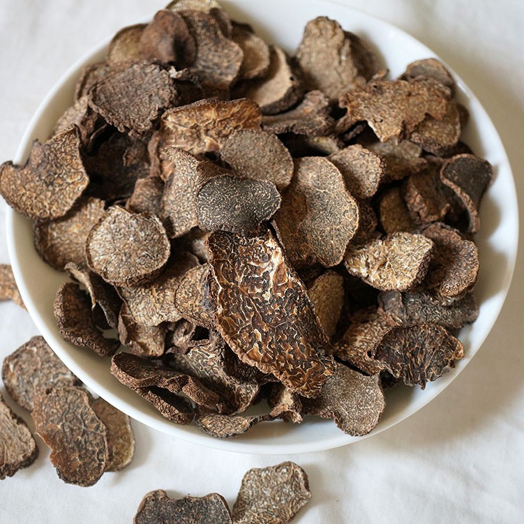 china export dried black truffle slice with wholesale price