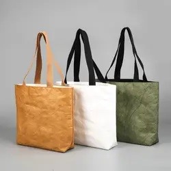 waterproof Large capacity travel beach bag brown tyvek paper women handbags tote bags